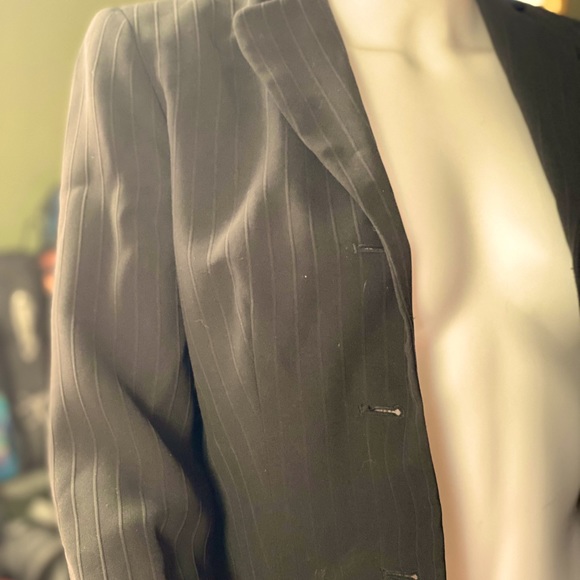 Ann Taylor Black Ribbed Blazer - Picture 2 of 6